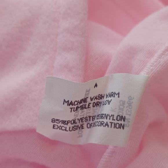 Vtg Katz W/Tags PJs Wns Lg  Pink Embroidered Flowers Eyelets PJ's 2 Piece Granny - Picture 9 of 11